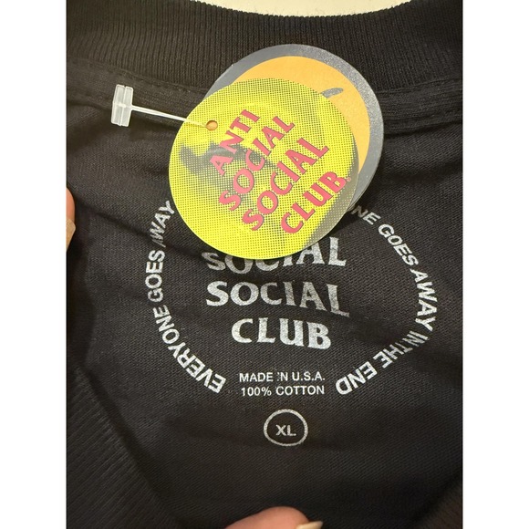 Anti Social Social Club Shirt Mens XL Black Sad Boyz Graphic Streetwear USA NWT - Picture 4 of 6